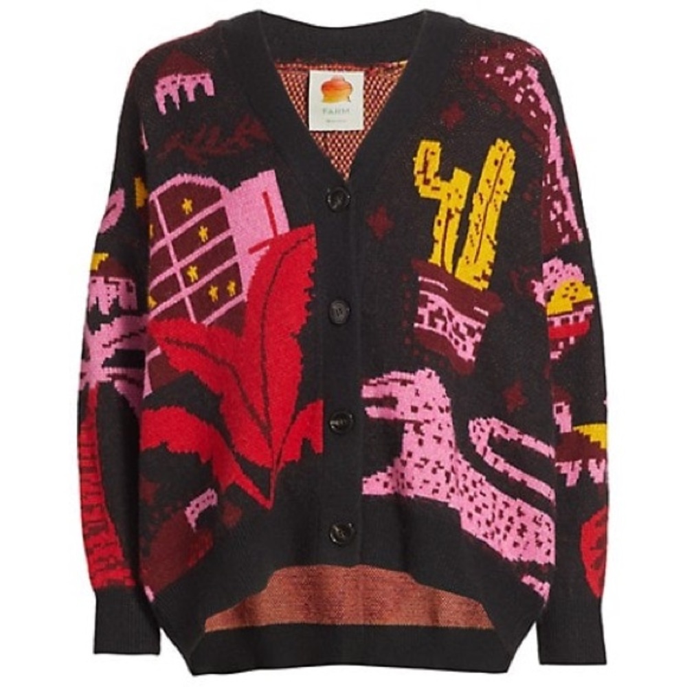 Farm Rio Tropical Magic Cardigan Size M